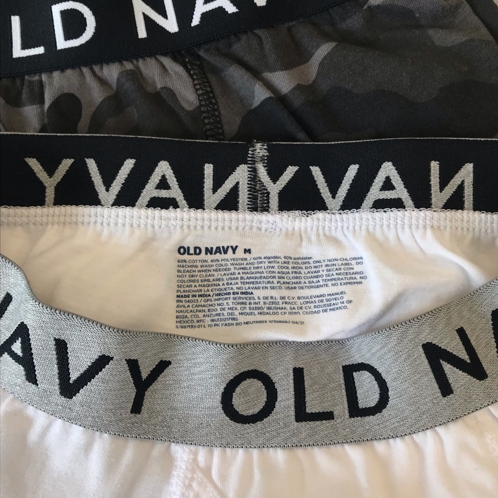 🔴 4/$15 5pc Old Navy Boys M Bundle Lot Assorted Solid & Camo Boxer Briefs in EUC - Picture 7 of 8